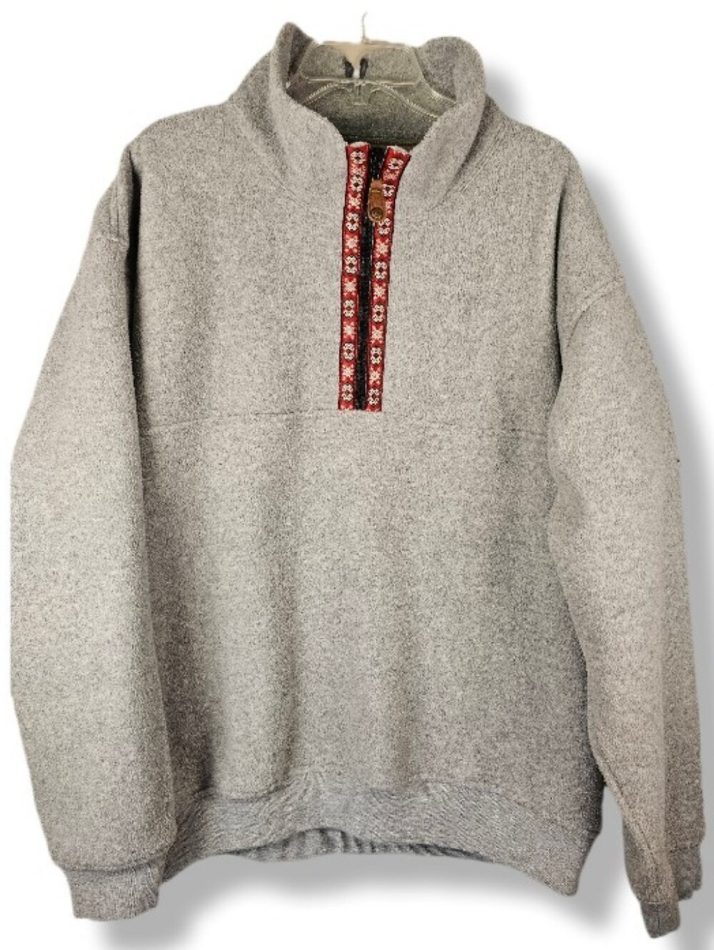 Vintage 90's Tommy Hilfiger Norway Quarter Zip Sherpa Fleece Pullover Sz XL